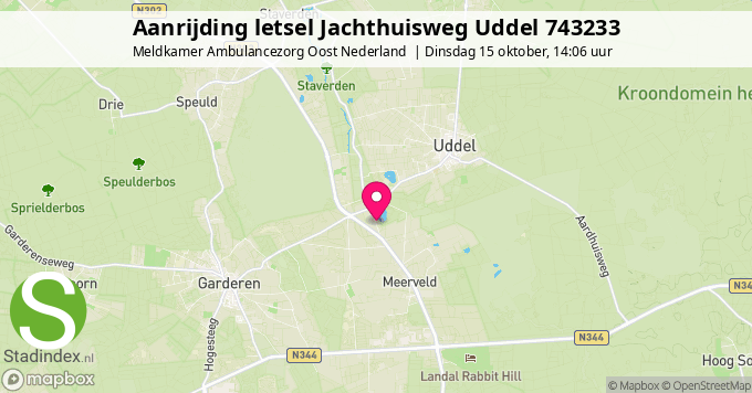 Aanrijding letsel Jachthuisweg Uddel 743233