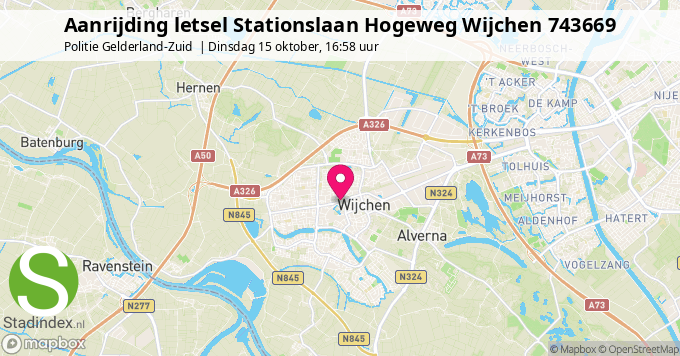 Aanrijding letsel Stationslaan Hogeweg Wijchen 743669