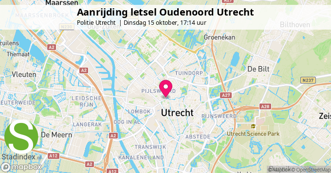 Aanrijding letsel Oudenoord Utrecht