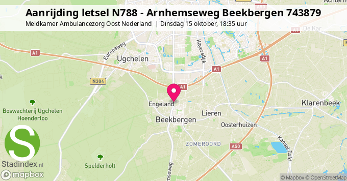 Aanrijding letsel N788 - Arnhemseweg Beekbergen 743879