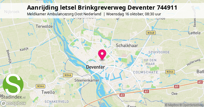 Aanrijding letsel Brinkgreverweg Deventer 744911