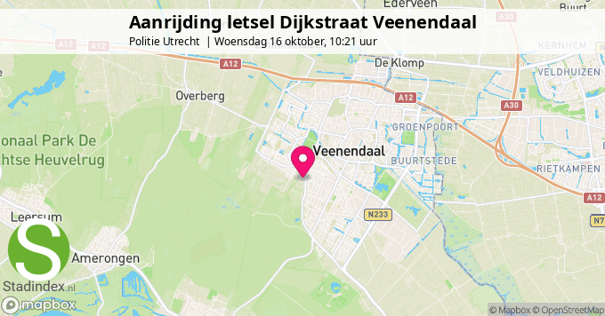 Aanrijding letsel Dijkstraat Veenendaal