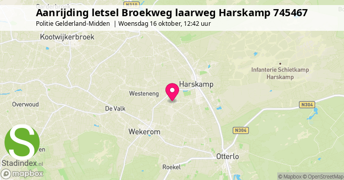 Aanrijding letsel Broekweg laarweg Harskamp 745467