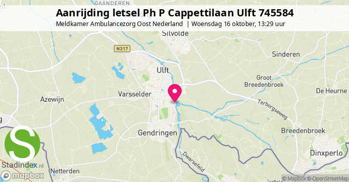 Aanrijding letsel Ph P Cappettilaan Ulft 745584