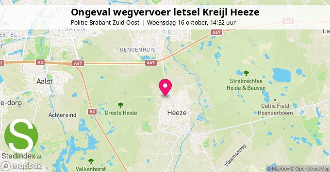 Ongeval wegvervoer letsel Kreijl Heeze