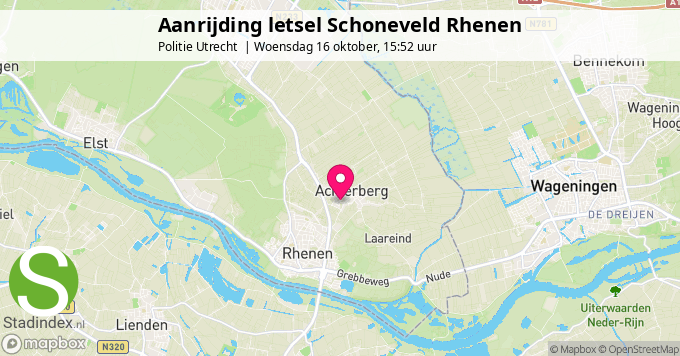 Aanrijding letsel Schoneveld Rhenen