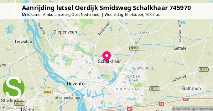 Aanrijding letsel Oerdijk Smidsweg Schalkhaar 745970