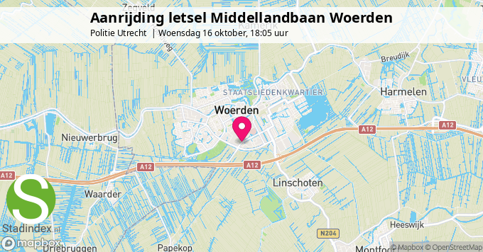 Aanrijding letsel Middellandbaan Woerden