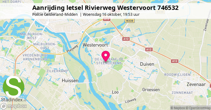 Aanrijding letsel Rivierweg Westervoort 746532