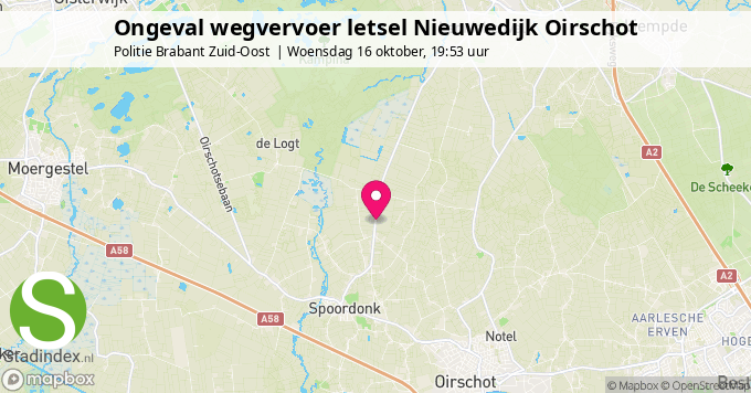 Ongeval wegvervoer letsel Nieuwedijk Oirschot