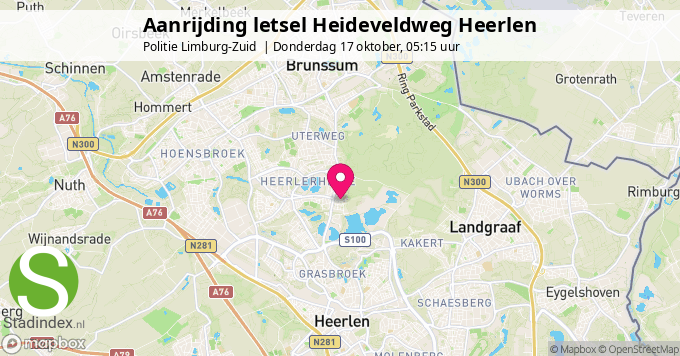 Aanrijding letsel Heideveldweg Heerlen