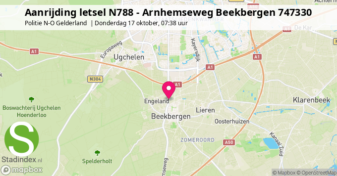 Aanrijding letsel N788 - Arnhemseweg Beekbergen 747330