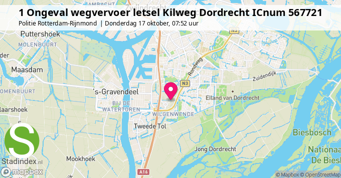 1 Ongeval wegvervoer letsel Kilweg Dordrecht ICnum 567721