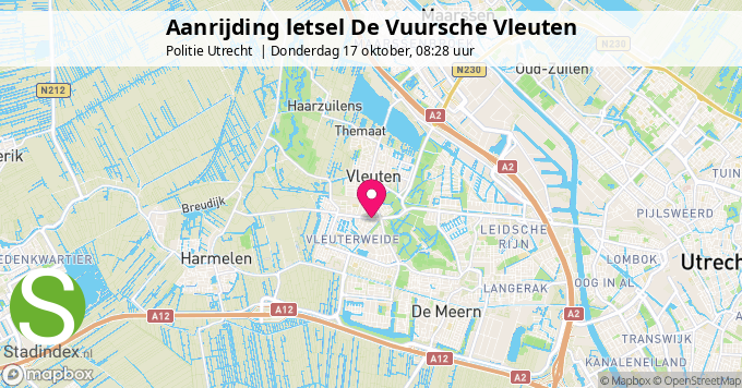 Aanrijding letsel De Vuursche Vleuten