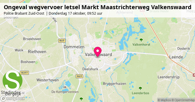 Ongeval wegvervoer letsel Markt Maastrichterweg Valkenswaard