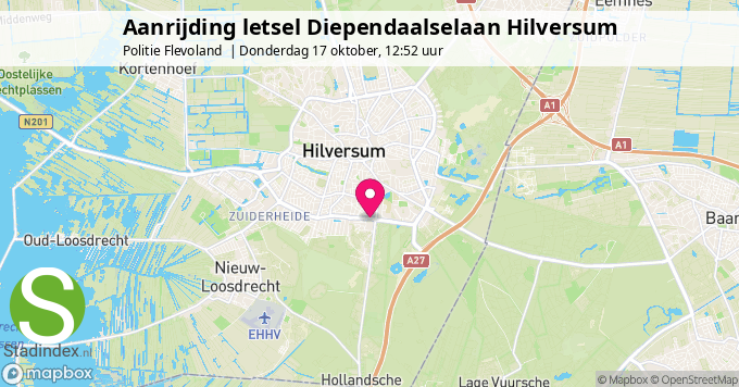 Aanrijding letsel Diependaalselaan Hilversum