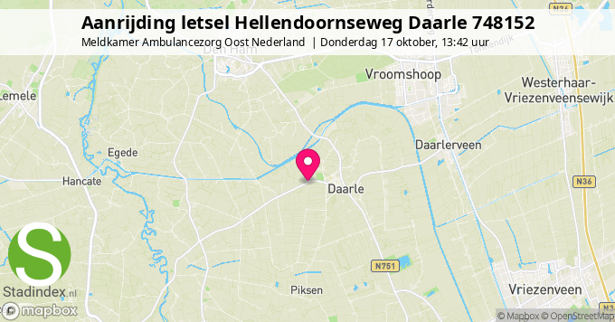 Aanrijding letsel Hellendoornseweg Daarle 748152