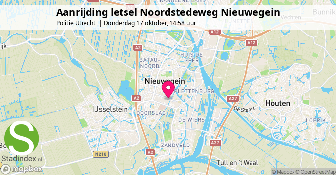 Aanrijding letsel Noordstedeweg Nieuwegein