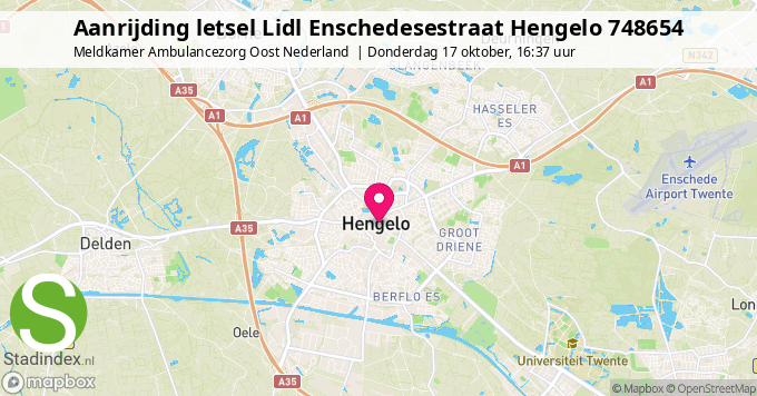 Aanrijding letsel Lidl Enschedesestraat Hengelo 748654