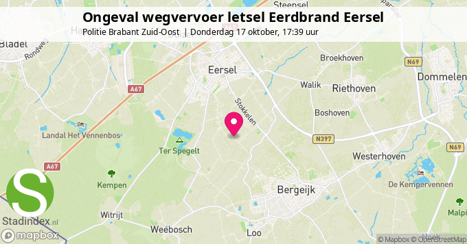 Ongeval wegvervoer letsel Eerdbrand Eersel