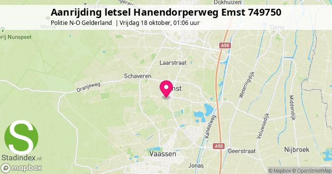 Aanrijding letsel Hanendorperweg Emst 749750