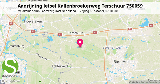 Aanrijding letsel Kallenbroekerweg Terschuur 750059