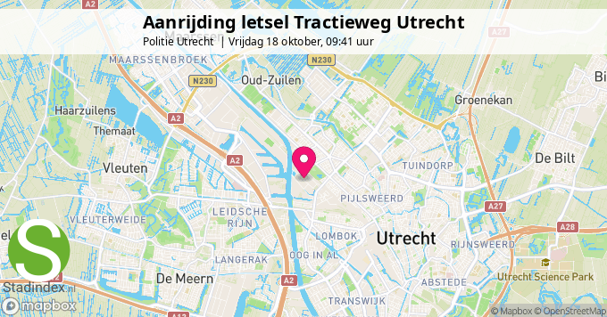 Aanrijding letsel Tractieweg Utrecht