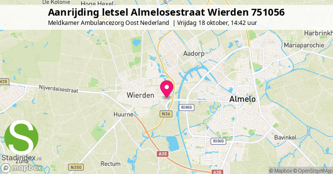 Aanrijding letsel Almelosestraat Wierden 751056