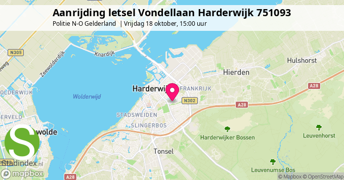 Aanrijding letsel Vondellaan Harderwijk 751093