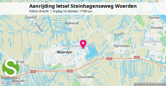 Aanrijding letsel Steinhagenseweg Woerden