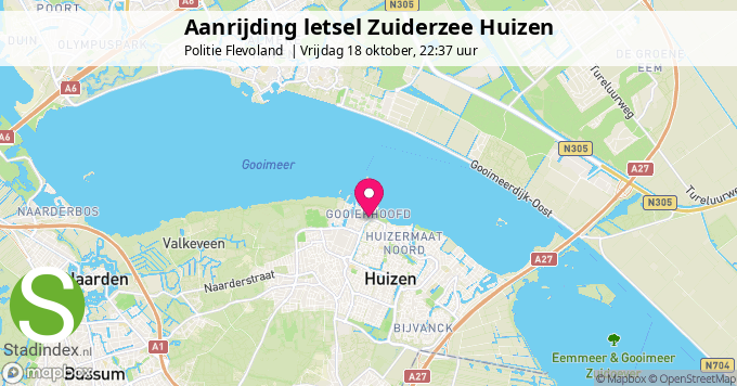 Aanrijding letsel Zuiderzee Huizen