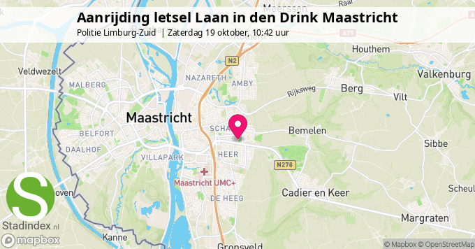 Aanrijding letsel Laan in den Drink Maastricht