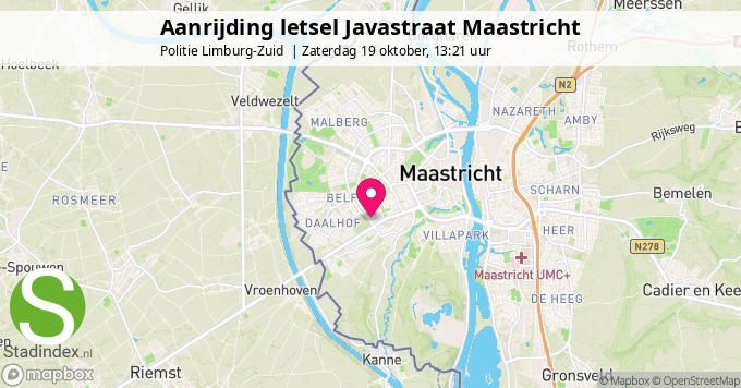 Aanrijding letsel Javastraat Maastricht