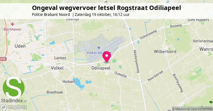 Ongeval wegvervoer letsel Rogstraat Odiliapeel