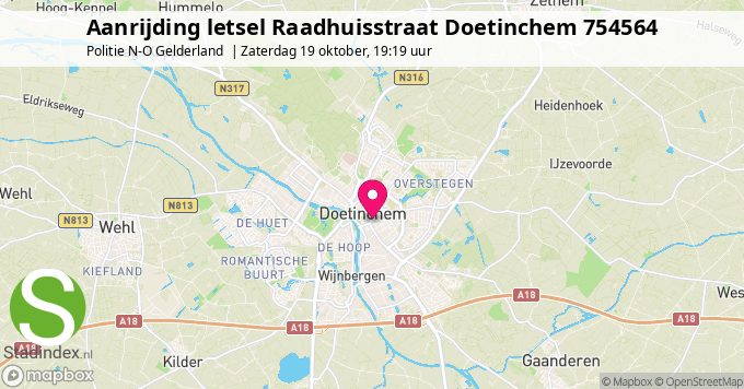 Aanrijding letsel Raadhuisstraat Doetinchem 754564