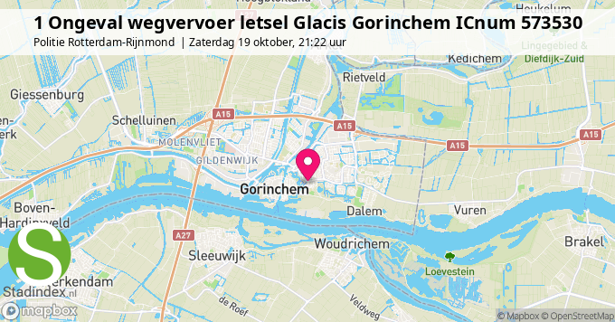 1 Ongeval wegvervoer letsel Glacis Gorinchem ICnum 573530