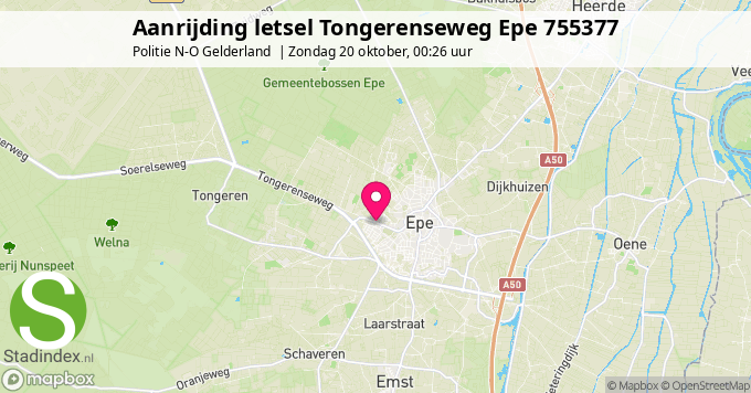 Aanrijding letsel Tongerenseweg Epe 755377