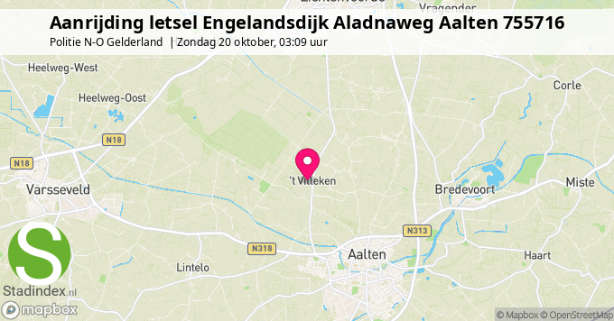 Aanrijding letsel Engelandsdijk Aladnaweg Aalten 755716