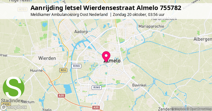 Aanrijding letsel Wierdensestraat Almelo 755782