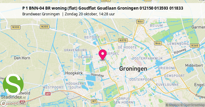 P 1 BNN-04 BR woning (flat) Goudflat Goudlaan Groningen 012150 013593 011833