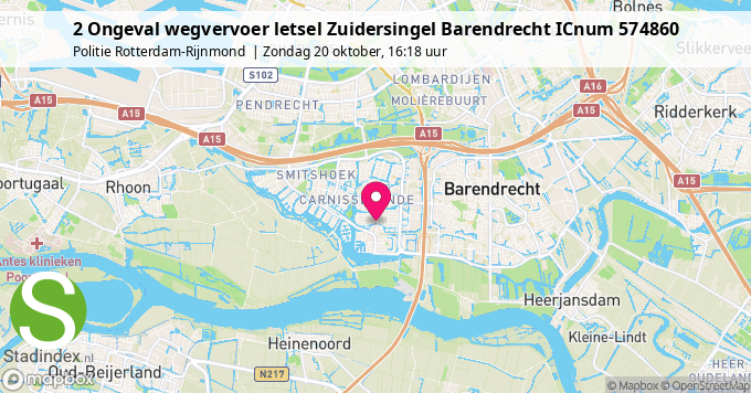 2 Ongeval wegvervoer letsel Zuidersingel Barendrecht ICnum 574860