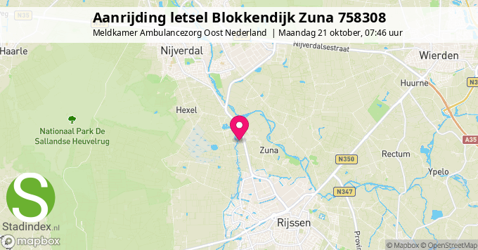 Aanrijding letsel Blokkendijk Zuna 758308