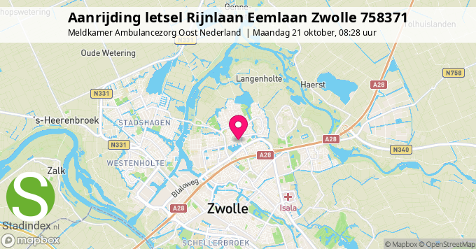 Aanrijding letsel Rijnlaan Eemlaan Zwolle 758371