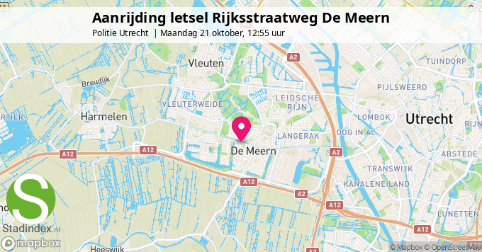 Aanrijding letsel Rijksstraatweg De Meern