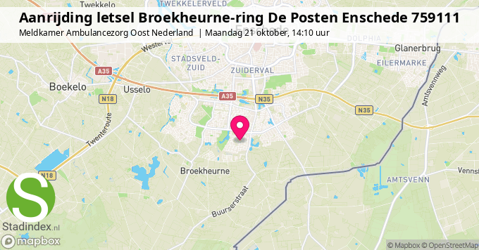 Aanrijding letsel Broekheurne-ring De Posten Enschede 759111