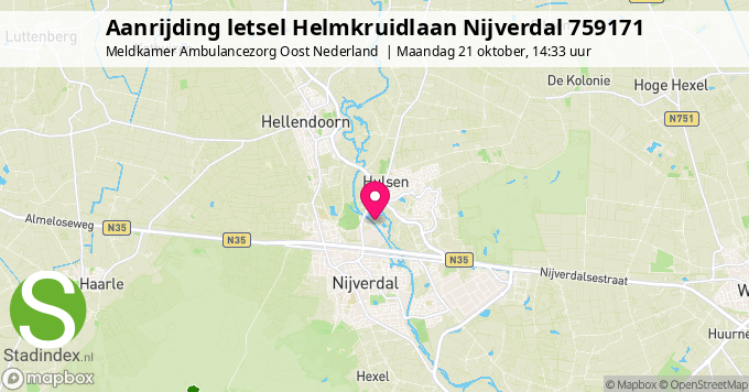 Aanrijding letsel Helmkruidlaan Nijverdal 759171