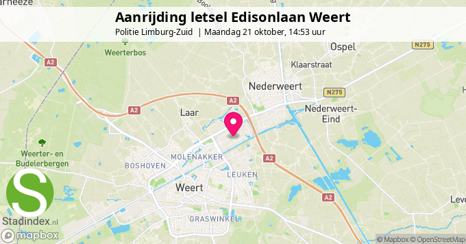 Aanrijding letsel Edisonlaan Weert