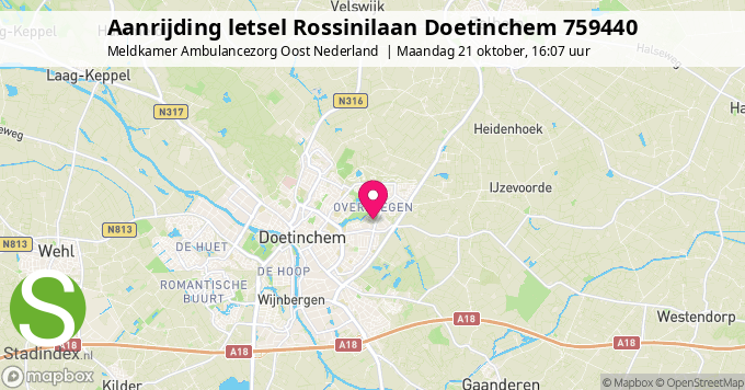 Aanrijding letsel Rossinilaan Doetinchem 759440