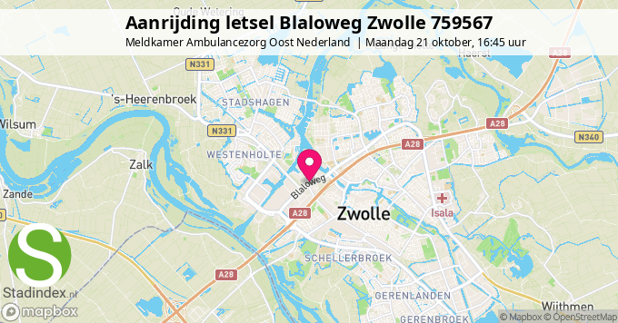 Aanrijding letsel Blaloweg Zwolle 759567