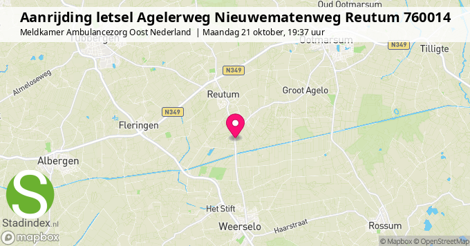 Aanrijding letsel Agelerweg Nieuwematenweg Reutum 760014